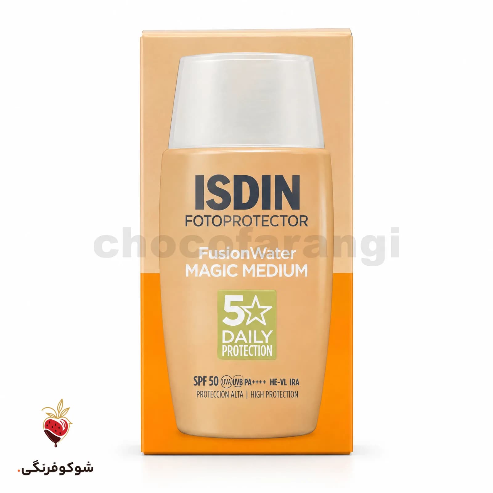 ضد آفتاب رنگی ایزدین Isdin مدل Fusion Water Magic رنگ مدیوم حجم 50 میل — شوکوفرنگی